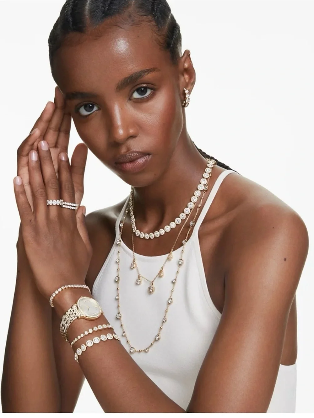 Swarovski elegant gold